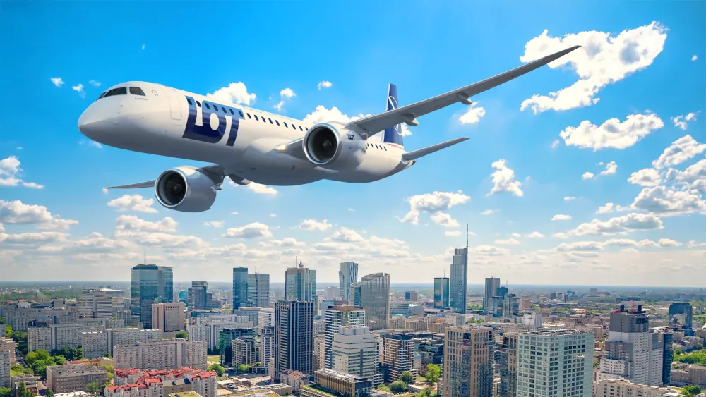 Embraer E195-E2 w barwach PLL LOT