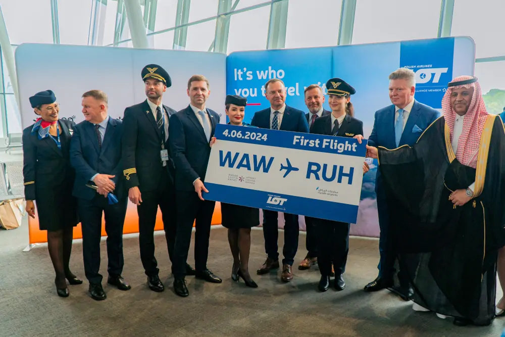 Inauguracja połączenia Warszawa - Rijad