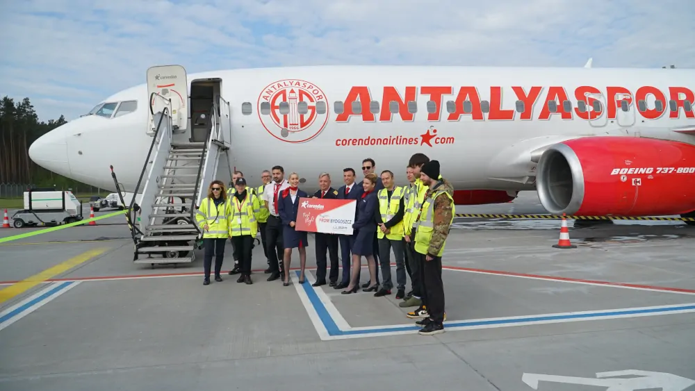 Corendon Airlines rozpoczyna loty z Bydgoszczy do Turcji