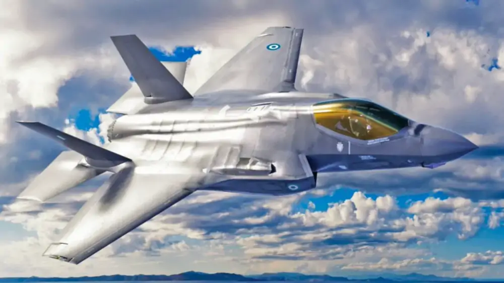 F-35 z oznaczeniami greckich sił powietrznych