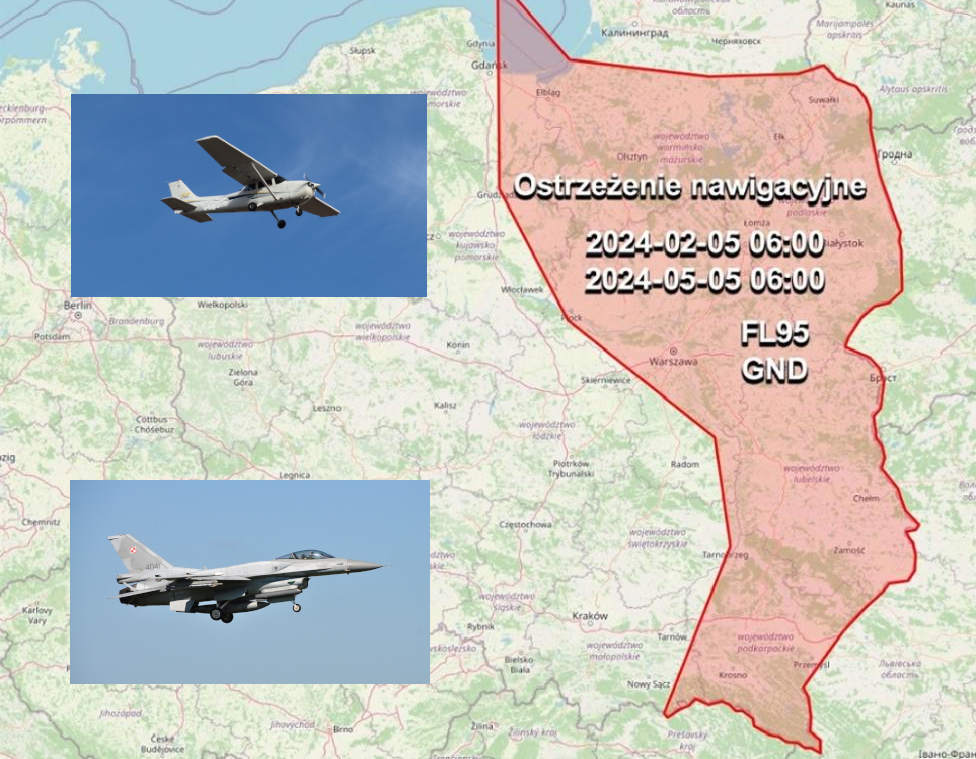 Ostrzeżenia PAŻP - NOTAM