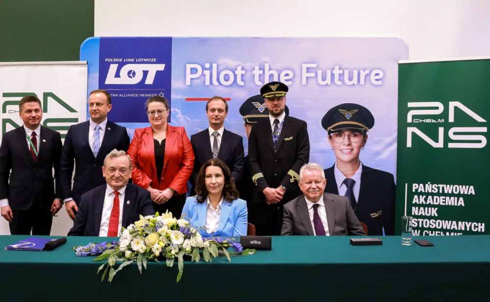 Inauguracja współpracy PLL LOT z Państwową Akademią Nauk Stosowanych w Chełmie