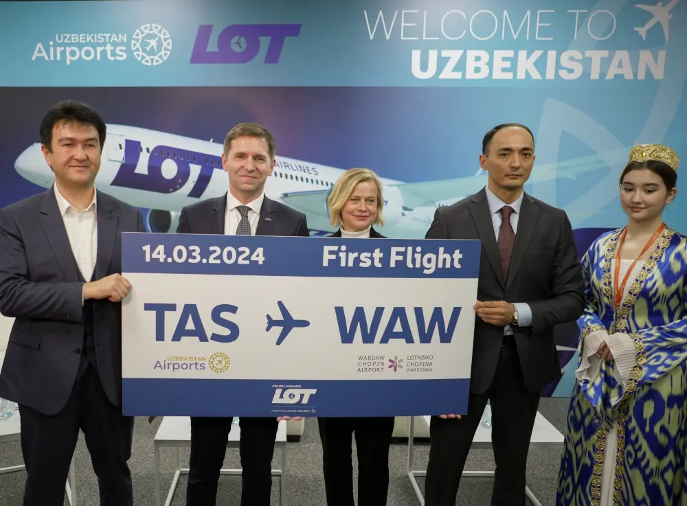 Inauguracja lotu PLL LOT do Uzbekistanu